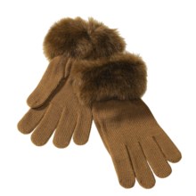 47%OFF レディースカジュアル手袋 Betmar手袋偽ものの毛皮の袖口とニット（女性用） Betmar 手袋偽ものの毛皮の袖口とニット (女性用)画像